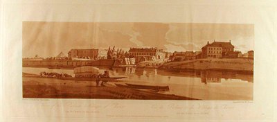 Ansicht des Palastes und Dorfes Choisi am Ufer der Seine - Thomas Girtin