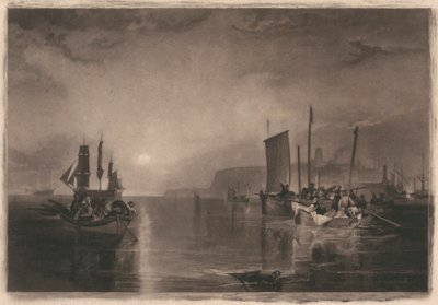 Lever du soleil, pêche au merlan à Margate - Thomas Goff Lupton
