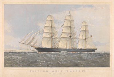 Clipper Ship Kaisow en route, janvier 1869 - Thomas Goldsworth Dutton