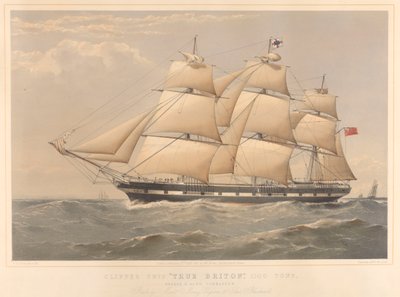 Clipper Ship True Briton 1100 tonnes - Thomas Goldsworth Dutton