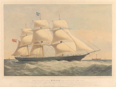 Le navire Clipper Mirage, 965 tonnes, vers 1853-57 - Thomas Goldsworth Dutton