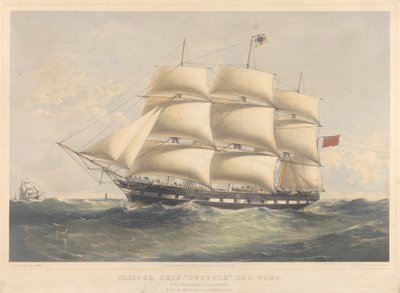 Le navire clipper Suffolk 1100 tonnes, c.1857-60 - Thomas Goldsworth Dutton