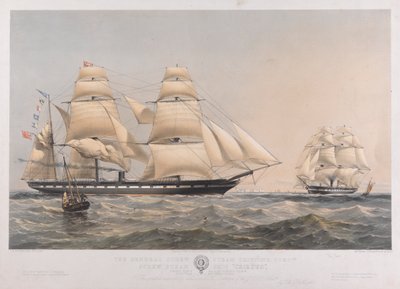 Le navire à vapeur à vis de la General Screw Steam Shipping Company, Croesus - Thomas Goldsworth Dutton