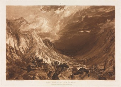 Liber Studorium : Ben Arthur, Écosse, c. 1818 - Thomas Guff Lupton