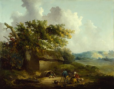 Paysans devant un cottage - Thomas Hand