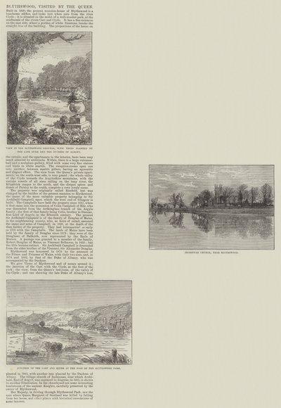 Blythswood, visité par la Reine - Thomas Harrington Wilson