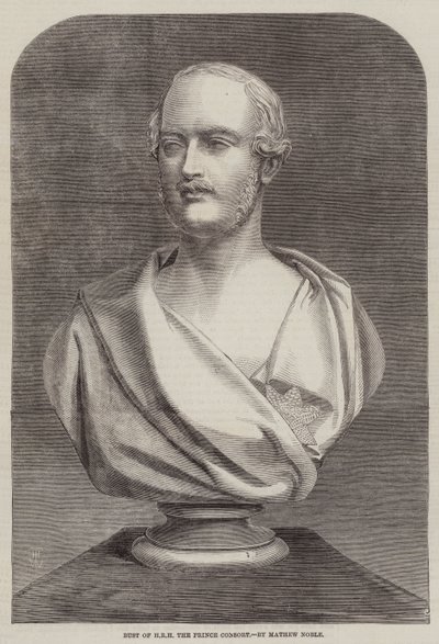 Buste de SAR le prince consort, par Mathew Noble - Thomas Harrington Wilson