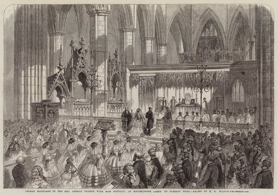 Mariage choral du révérend Arthur Thynne avec Mlle Kendall, à l