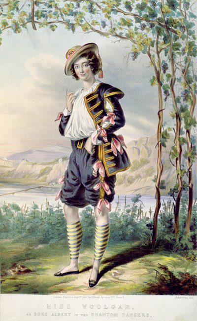 Mlle Woolgar en duc Albert dans 