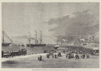 Le départ du marquis de Lorne et de la princesse Louise pour le Canada - Thomas Harrington Wilson