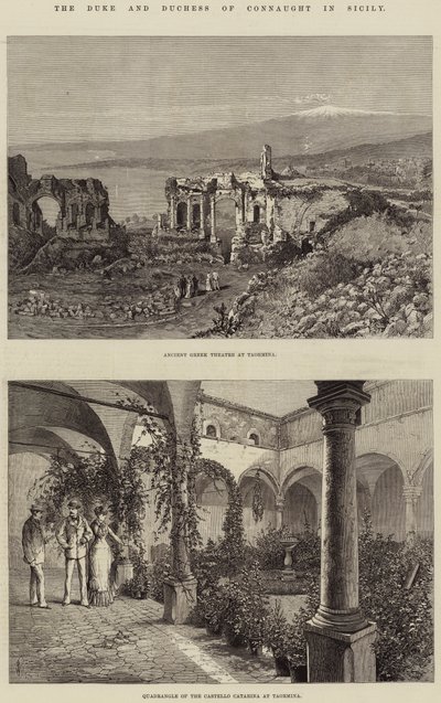 Le duc et la duchesse de Connaught en Sicile - Thomas Harrington Wilson