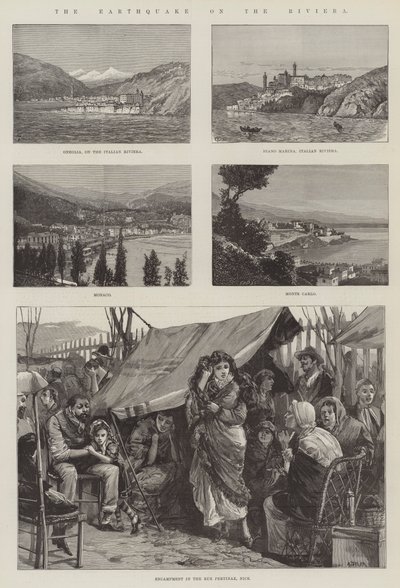 Le tremblement de terre sur la Riviera - Thomas Harrington Wilson