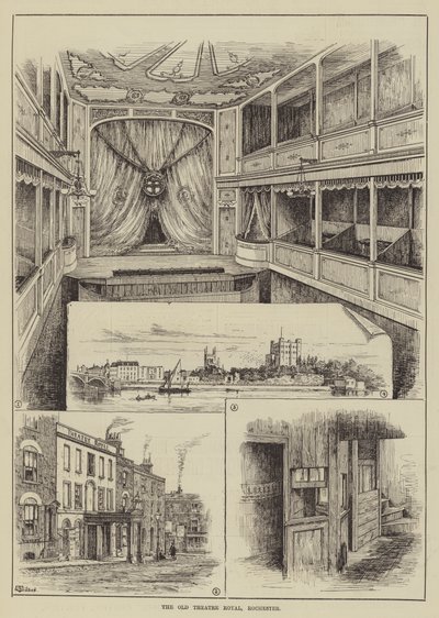 Le vieux théâtre royal, Rochester - Thomas Harrington Wilson