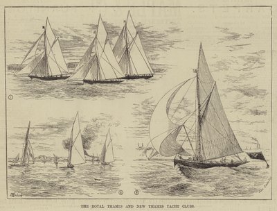 Les clubs de yacht Royal Thames et New Thames - Thomas Harrington Wilson