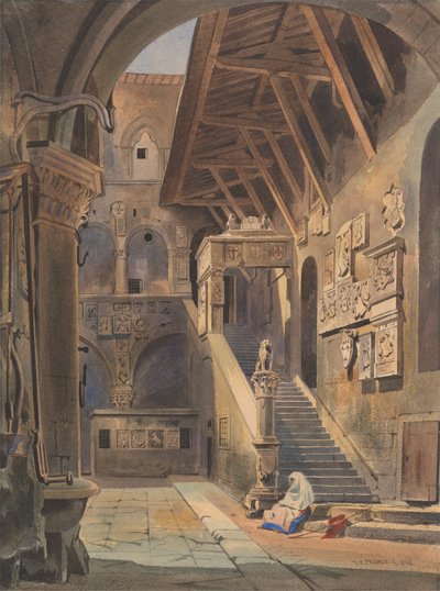 Cour du Bargello, Florence - Thomas Hartley Cromek