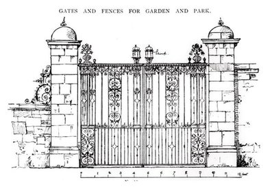 Portails et clôtures pour jardin et parc, de 