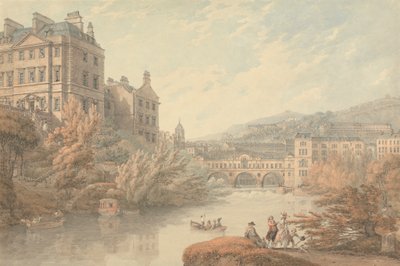 Vue de Bath depuis Spring Gardens - Thomas Hearne