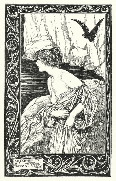 Ariane à Naxos (lithographie) - Thomas Heath Robinson