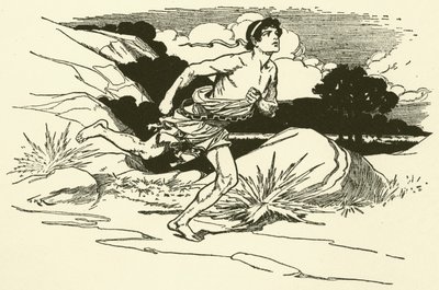 Apporter les nouvelles de Marathon (gravure) - Thomas Heath Robinson