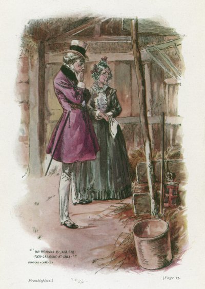 "Mais mon conseil est de tuer la pauvre créature sur-le-champ" (lithographie couleur) - Thomas Heath Robinson