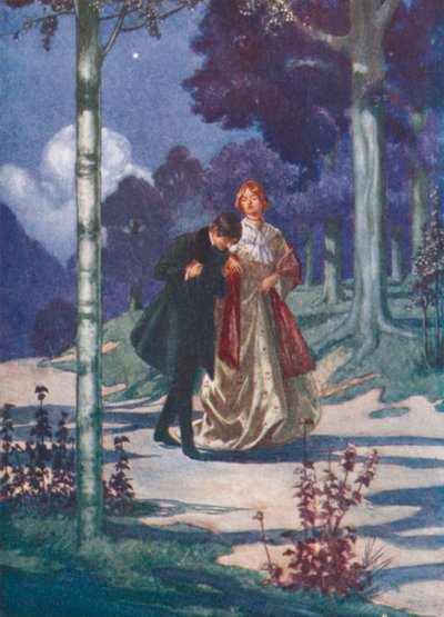 Edvard Grieg : Wood-Wandering (litho couleur) - Thomas Heath Robinson