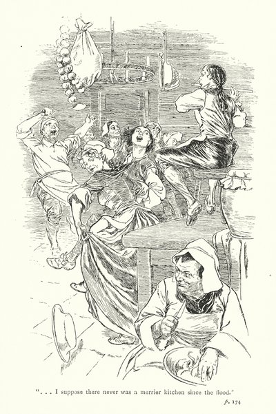 Illustration pour A Sentimental Journey de Laurence Sterne (lithographie) - Thomas Heath Robinson