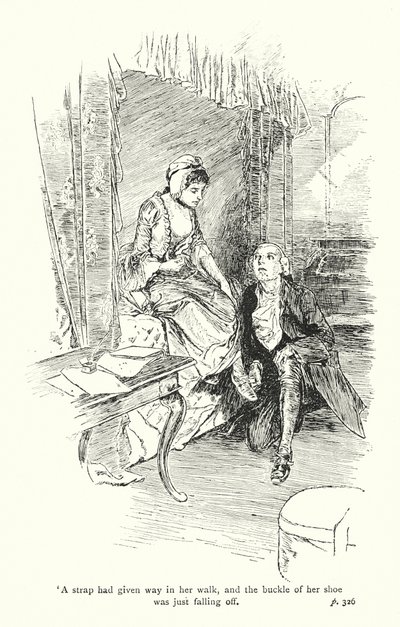 Illustration pour A Sentimental Journey de Laurence Sterne (lithographie) - Thomas Heath Robinson