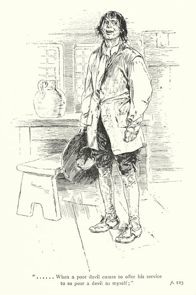 Illustration pour A Sentimental Journey de Laurence Sterne (lithographie) - Thomas Heath Robinson