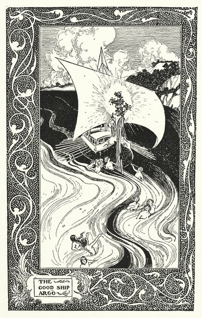 Le bon navire "Argo" (lithographie) - Thomas Heath Robinson