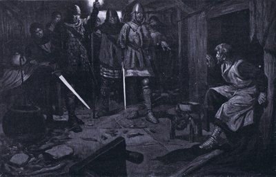 La capture de William Wallace AD1305 (lithographie) - Thomas Heath Robinson