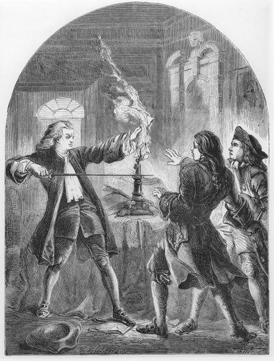 Kelly le clergyman non juré détruisant des papiers de trahison - Thomas Henry Nicholson