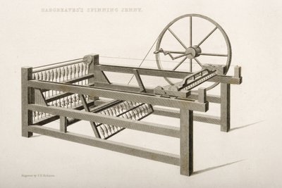 La Spinning Jenny, inventée par James Hargreaves en 1764, 1835 - Thomas Henry Nicholson
