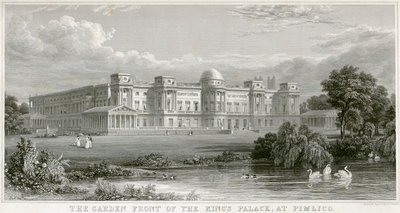 La façade du jardin du palais du roi à Pimlico, Buckingham Palace, Londres - Thomas Higham