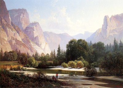 Camp indien Piute, Yosemite, 1890 - Thomas Hill