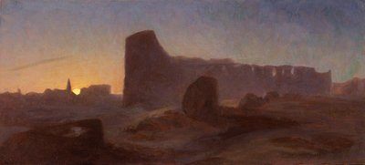 Vue du Colisée romain au coucher du soleil, Italie - Thomas Hiram Hotchkiss