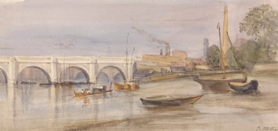 Pont de Westminster depuis la rive de Lambeth - Thomas Hollis