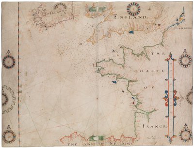 Carte du golfe de Gascogne et de la Manche - Thomas Hood