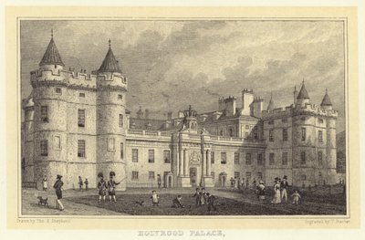 Palais de Holyrood (gravure) - Thomas Hosmer (after) Shepherd
