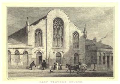 Église de Lady Yester (gravure) - Thomas Hosmer (after) Shepherd