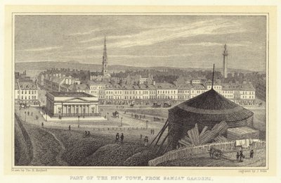 Partie de la nouvelle ville, depuis les jardins de Ramsay - Thomas Hosmer (after) Shepherd