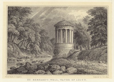 Puits de St Bernard, Water of Leith - Thomas Hosmer (after) Shepherd
