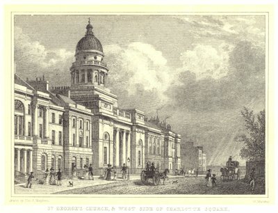 Église St George et côté ouest de Charlotte Square - Thomas Hosmer (after) Shepherd