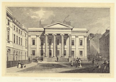 Le County Hall et la Bibliothèque Signet - Thomas Hosmer (after) Shepherd