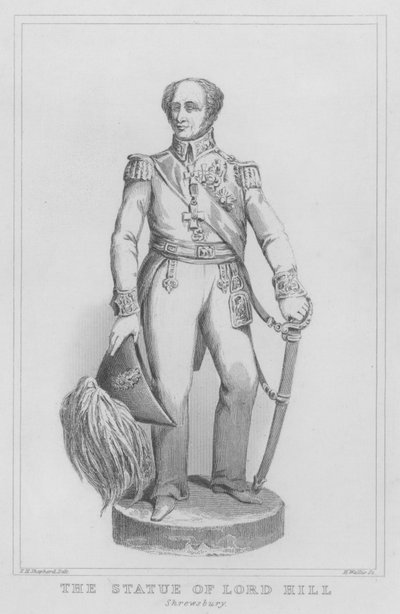 La statue de Lord Hill, Shrewsbury - Thomas Hosmer (after) Shepherd