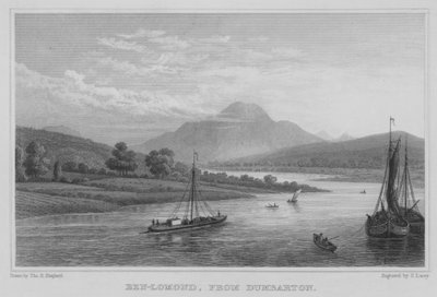 Ben-Lomond, depuis Dumbarton (gravure) - Thomas Hosmer Shepherd