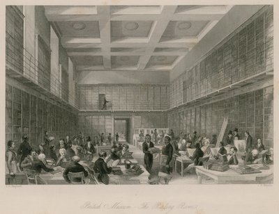 Musée britannique, la Salle de Lecture - Thomas Hosmer Shepherd