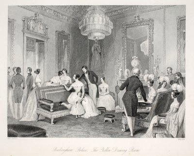 Palais de Buckingham, le salon jaune, de 