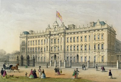 Palais de Buckingham, gravé par Bachelier, pub. 1854 - Thomas Hosmer Shepherd