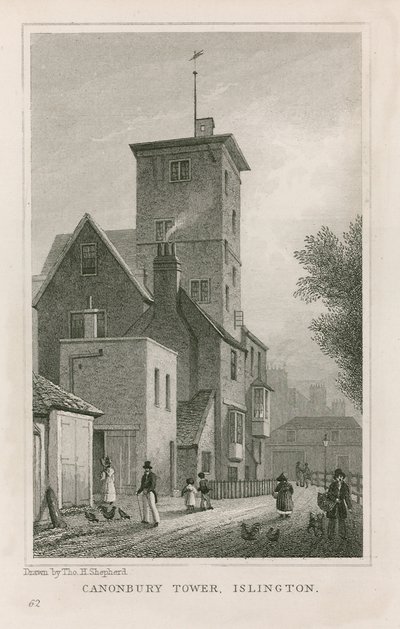 Maison et tour de Canonbury - Thomas Hosmer Shepherd