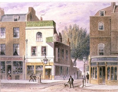 Auberge du Lion Rouge Sculpté, Islington Green, date sur la maison 1660 - Thomas Hosmer Shepherd